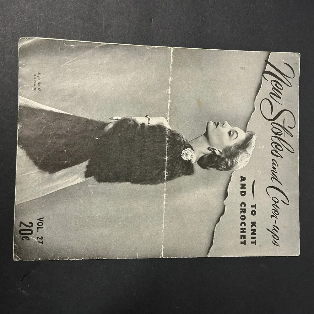 Vintage 1950s Knitting‎ Crochet Pattern Booklet Lot 1950s Good